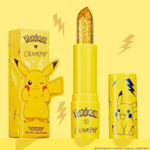 ColourPop x Pokémon Transforming PH Lip Balm Pikachu Thunderbolt 0.12 oz New